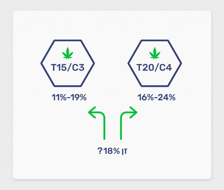 מדוע זן משתייך לקטגוריה T20 או T15 כאשר הוא בטווח של 16%-19%?