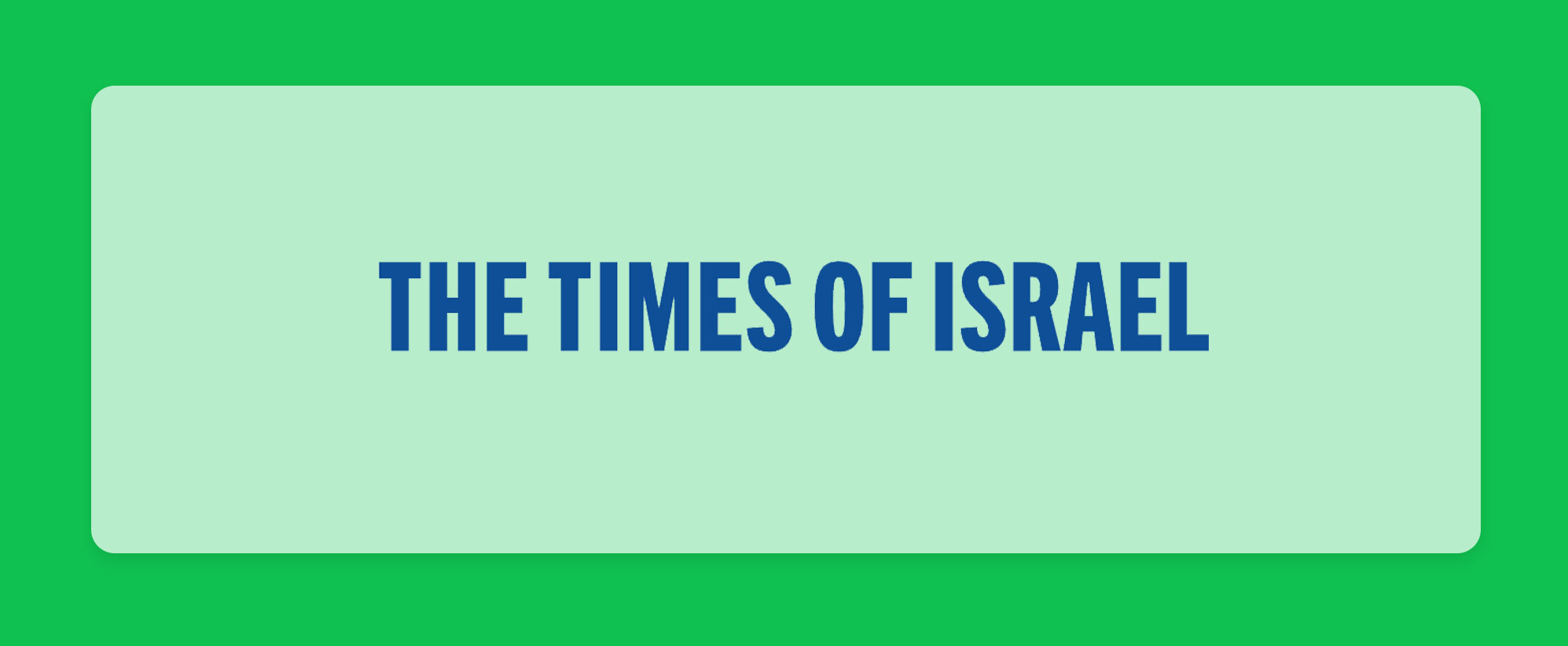 כתבו עלינו: The Times of Israel