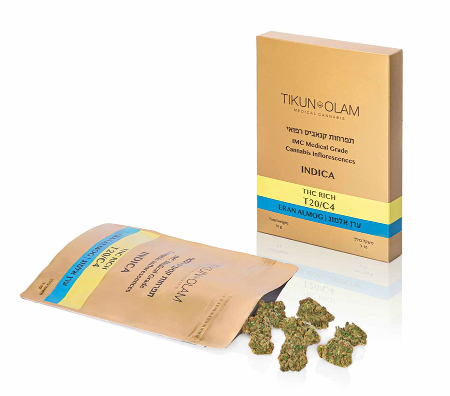 סקירת זן ערן אלמוג – תפרחת קנאביס רפואי T20/C4 אינדיקה