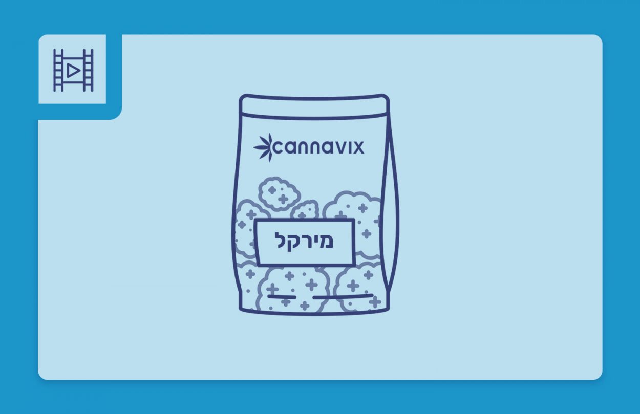 סרטון פתיחת שקית תפרחת קנאביס רפואי - הזן מירקל 23.1%