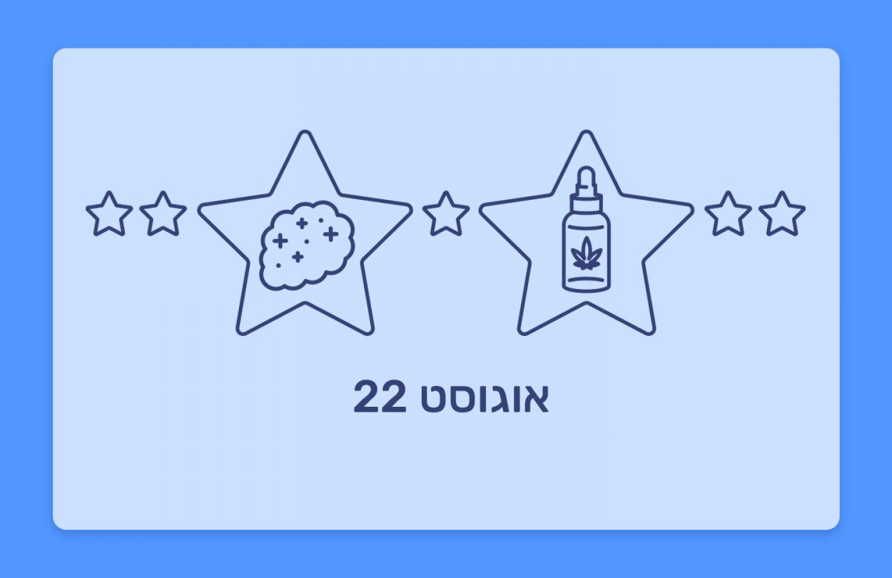 דירוג קנאביס רפואי של חודש אוגוסט 22, זני קנאביס ושמני קנאביס מובילים מהחודש האחרון