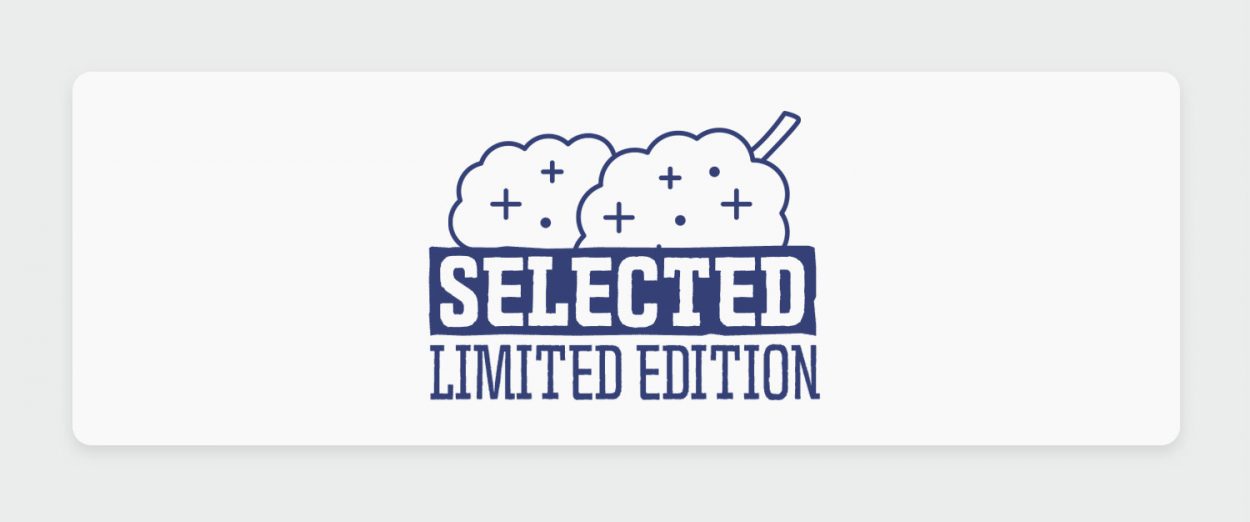 מיסטר בלאק Mr Black מסדרת המובחרים Selected, זן אינדיקה בגידול כחול-לבן